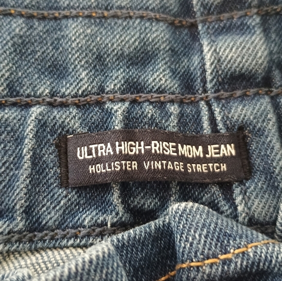 Hollister Papee Bag Jeans Ultra High Rise Mom Jean Denim 28 X 29/ 7L - Picture 7 of 8